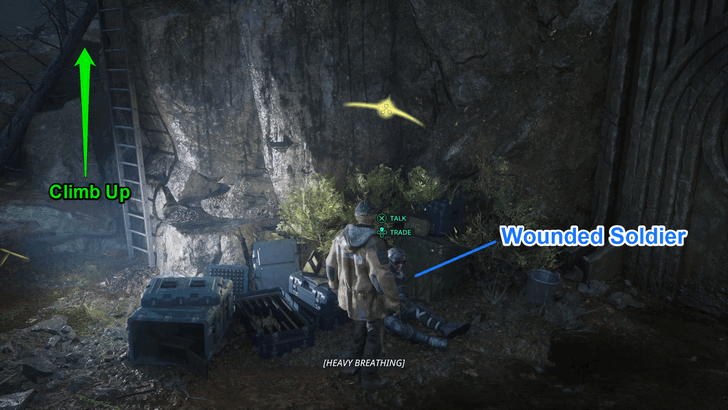 Climb the Ladder Near the Wounded Soldier