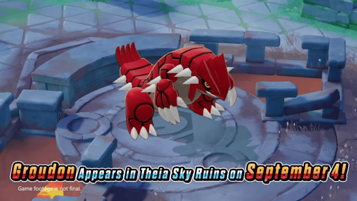 Pokemon UNITE - Groudon in Theia Sky Ruins