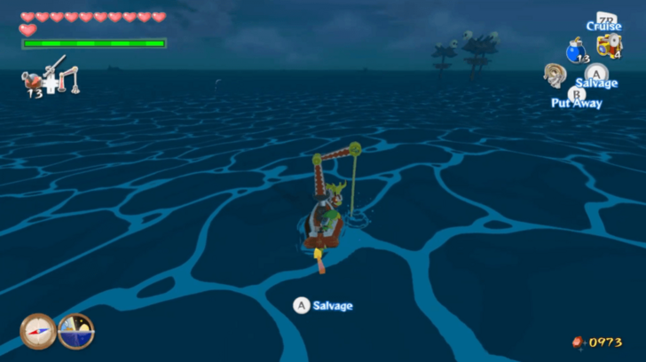 Southern Fairy Island Treasure Chart Heart Piece overworld location