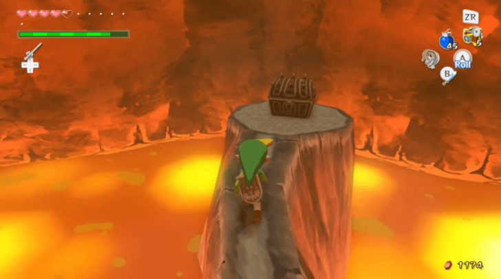 Bomb Island Cave Heart Piece overworld location