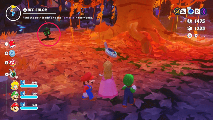 Mario Rabbids - Off Color Darkmess Egg Tree Location