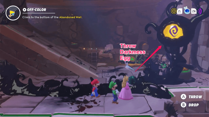 Mario Rabbids - Off Color Green Triangle Location