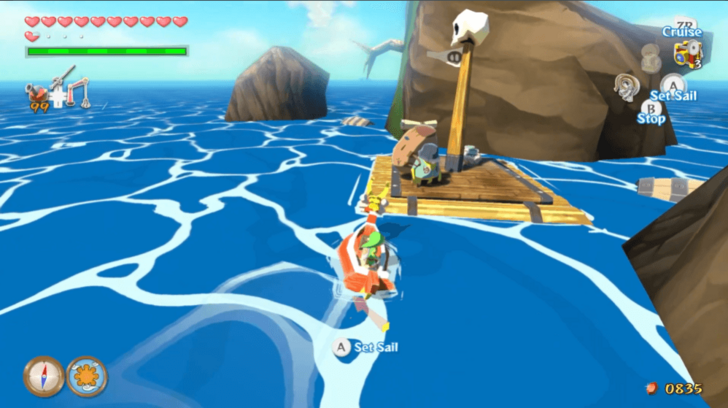 Windfall Island Merchant Heart Piece overworld location