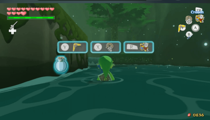 Deku Tree Heart Piece overworld location