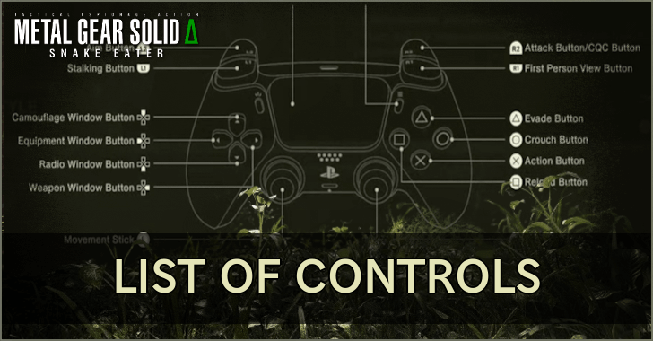 List of Controls Banner