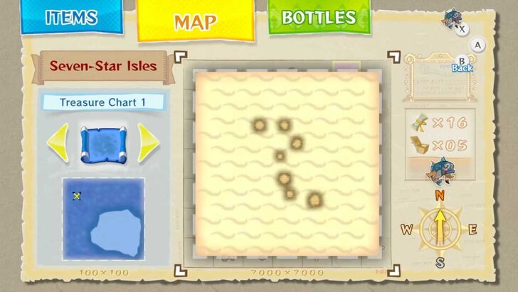 Seven-Star Isle Heart Piece map location