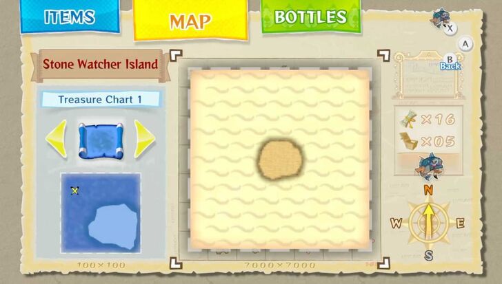 Stone Watcher Island Sea Platform Heart Piece map location