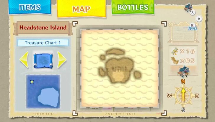 Headstone Island Heart Piece map location