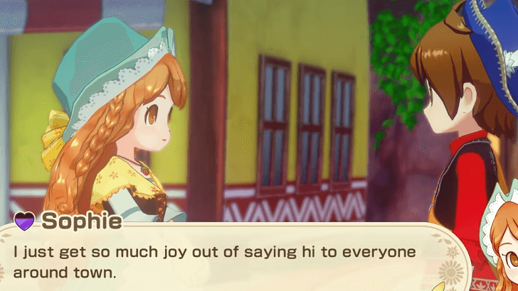 Story of Seasons Grand Bazaar - Talking to Sophie