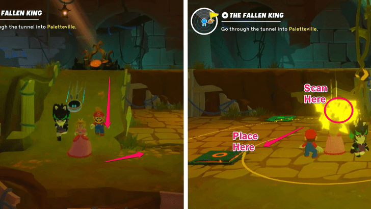 9 Mario Rabbids Sparks of Hope - The Fallen King Second Crate Orange Switch