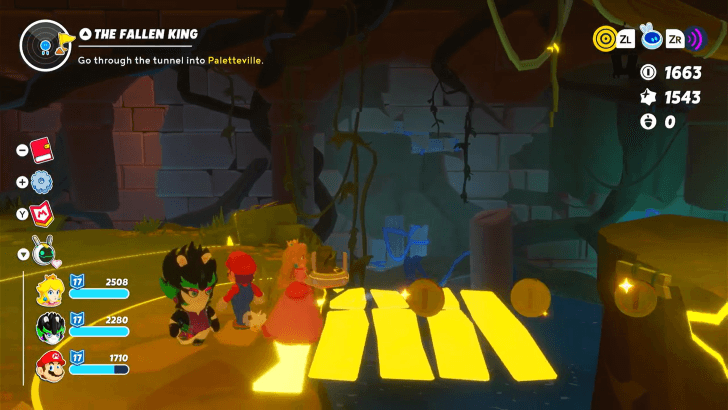 8 Mario Rabbids Sparks of Hope - The Fallen King Bridge to the Right
