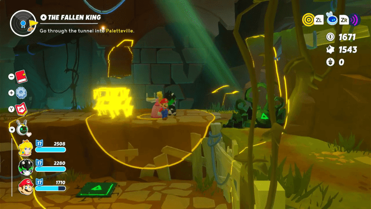 10 Mario Rabbids Sparks of Hope - The Fallen King Third Crate Green Switch