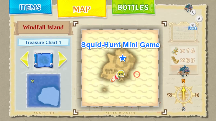 Squid Hunt Minigame Prize map location