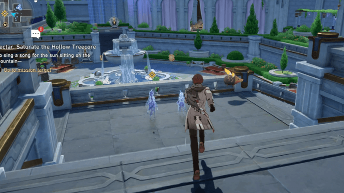 HSR - Nectar, Saturate the Hollow Treecore - Go to the Ariose Fountain Courtyard