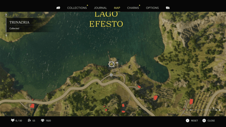 Trinacria 51 Found on a wall of a ruins near Lago Efesto. Map Location