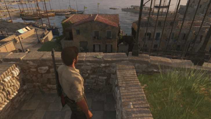 Trinacria 52 Found on a a stone brick wall near a church in Porto Almaro. Overworld Location