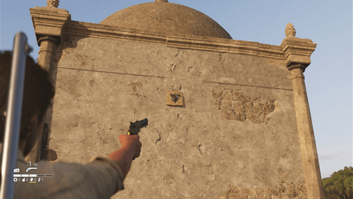 Trinacria 55 Found on the back wall of a structure between Porto Almaro and L