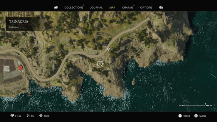 Trinacria 55 Found on the back wall of a structure between Porto Almaro and L