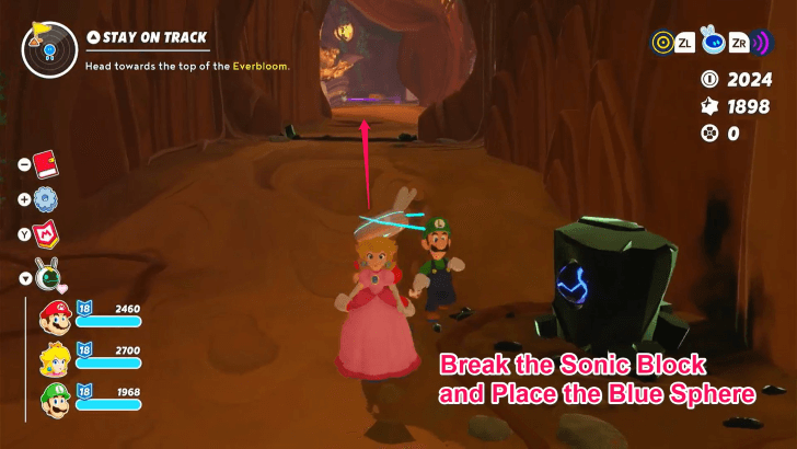 Mario Rabbids Sparks of Hope - 10 Stay on Track Place the Blue Sphere