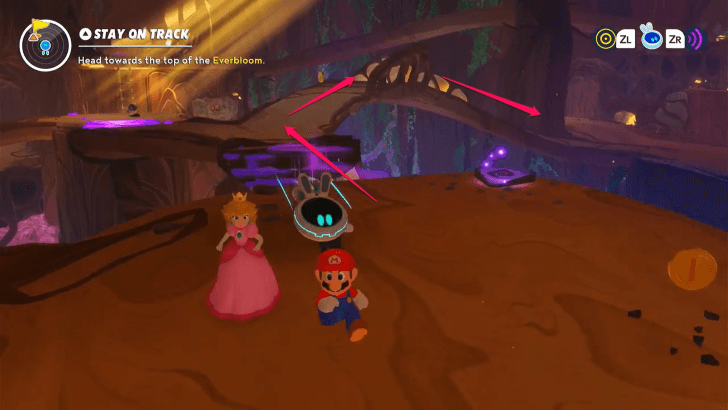 Mario Rabbids Sparks of Hope - 13 Stay on Track Purple Bridge Path to the Right