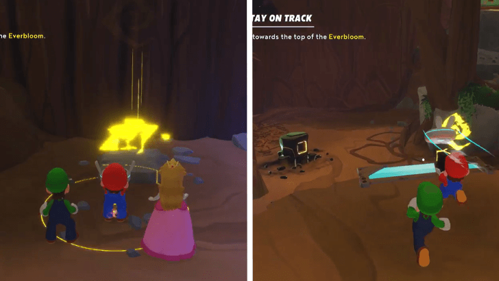 Mario Rabbids Sparks of Hope - 8 Stay on Track Yellow Cube Location