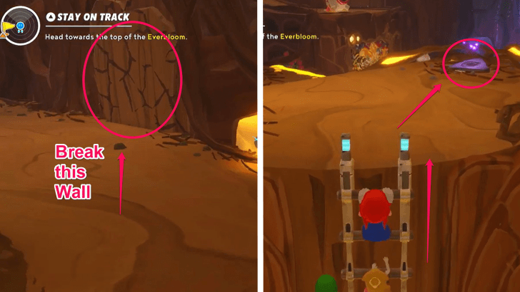 Mario Rabbids Sparks of Hope - 14 Stay on Track Break the Wall and Use the Switch