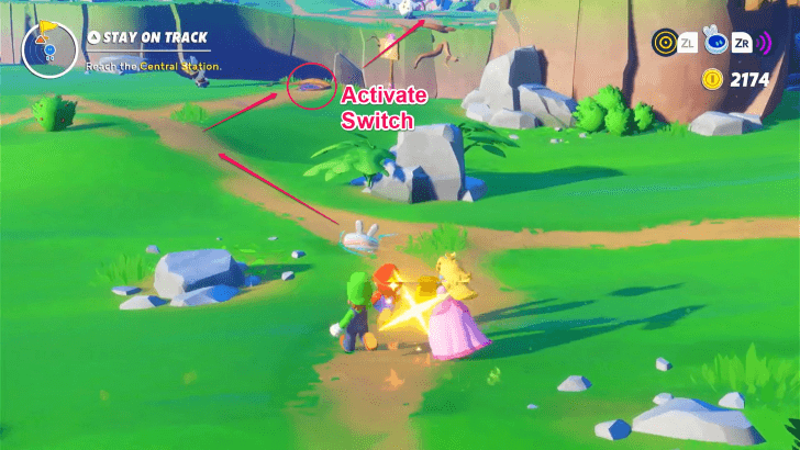 Mario Rabbids Sparks of Hope - 20 Stay on Track Head to Sullivan