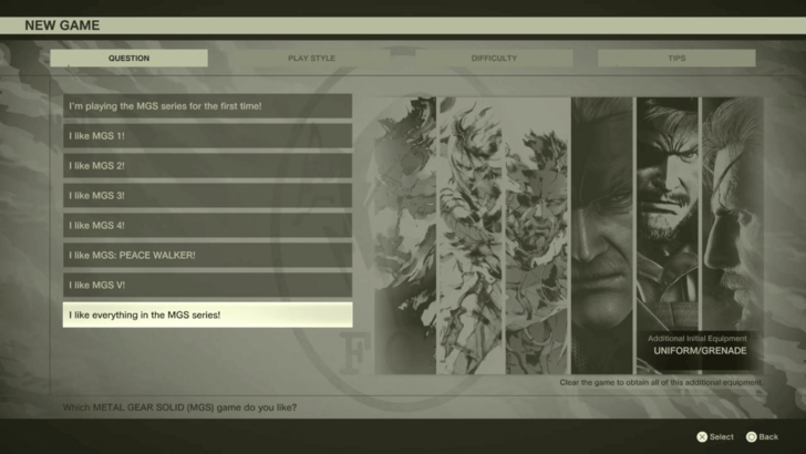 Which MGS Game to Pick