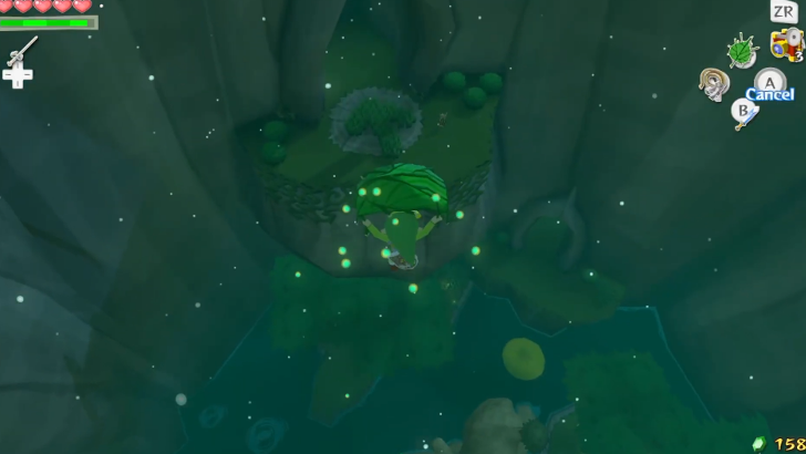 gliding with the Deku Leaf
