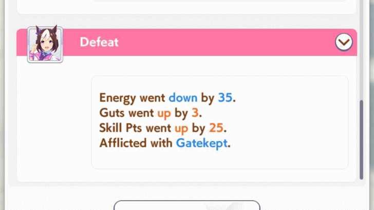 Randomly Obtained when Losing Optional Races