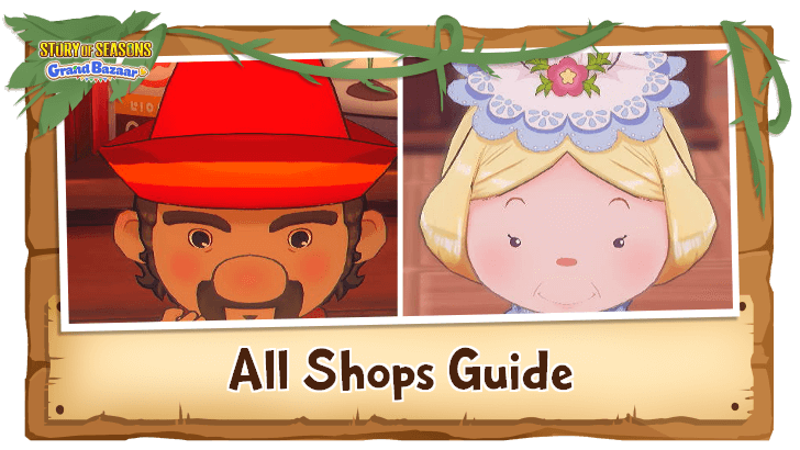Story of Seasons: Grand Bazaar - All Shops Guide