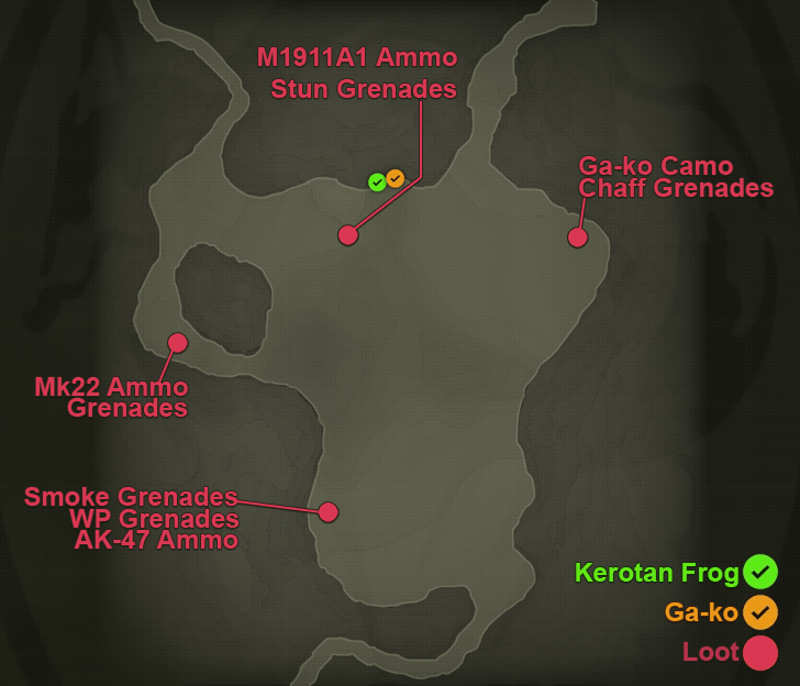 Chyornyj Prud Loot Map - Operation Snake Eater