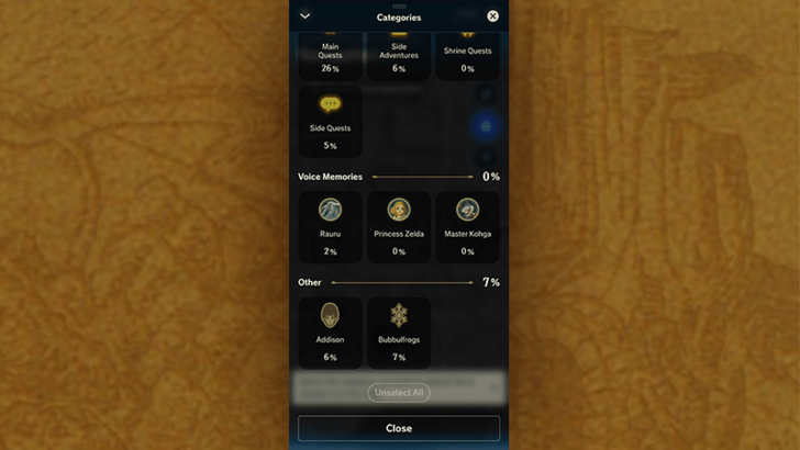 Tap Voice Memories from the Navigation Menu
