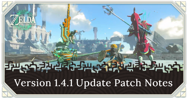 Version 1.4.1 Update Patch Notes