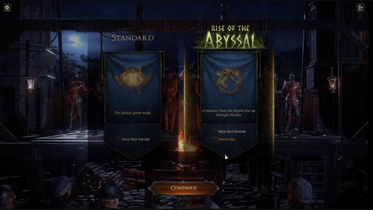 Rise of the Abyssal Start Screen