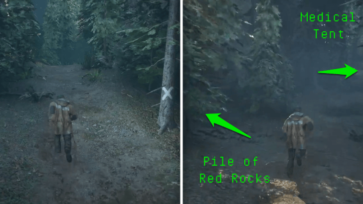 Caddell Family Treasure - Red Pile of Rocks Location