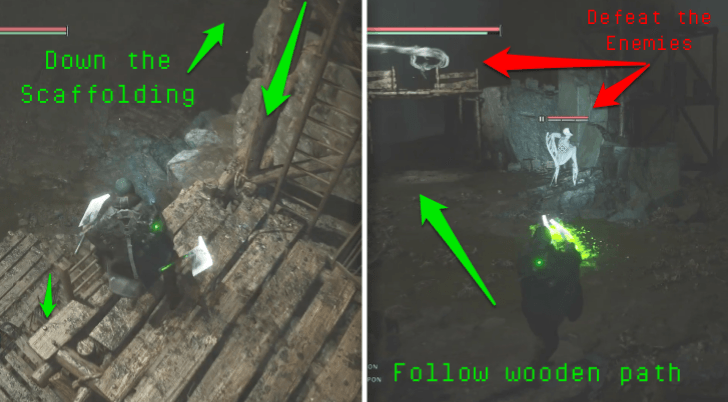 Emergency Stash - Head up the Scaffolding