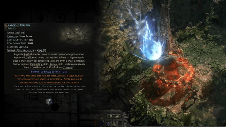 Lineage Support Gem Example