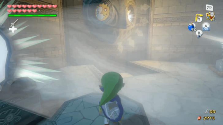 Go to the Platform Near the Face Statue