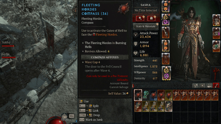 Fleeting Hordes Compass