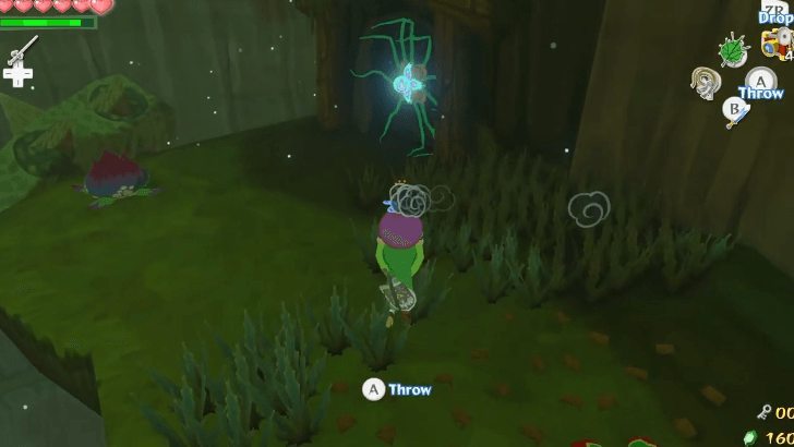 destroying the flower bud with a Bomb Flower