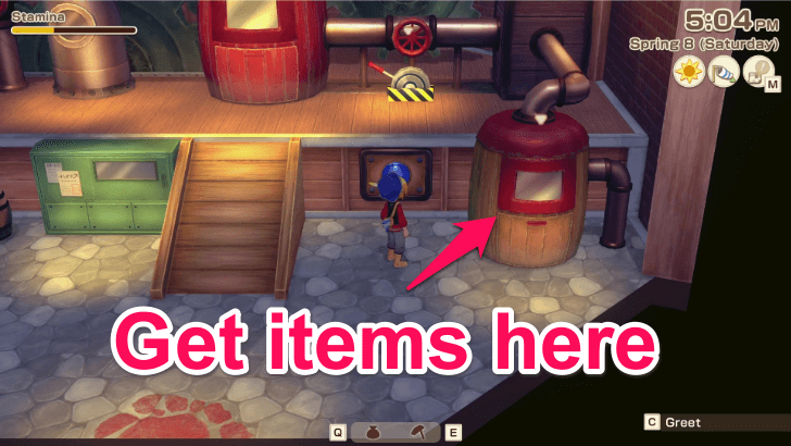 Story of Seasons Grand Bazaar - Dispenser