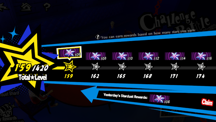 P5 Phantom X - Stardust Shard Gained Daily in Velvet Room