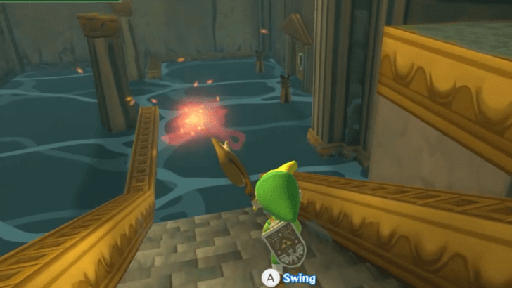 Light the torches at the bottom