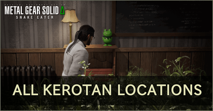MGS Delta Snake Eater - All Kerotan Locations