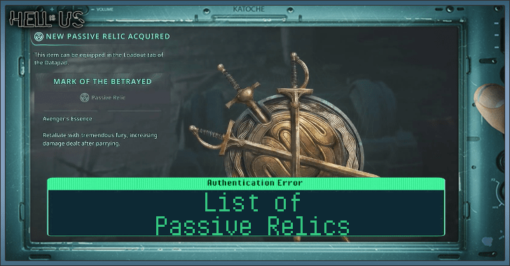 Hell is Us - List of Passive Relics