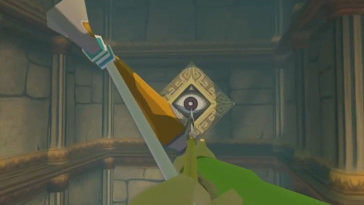 Eye above the entrance