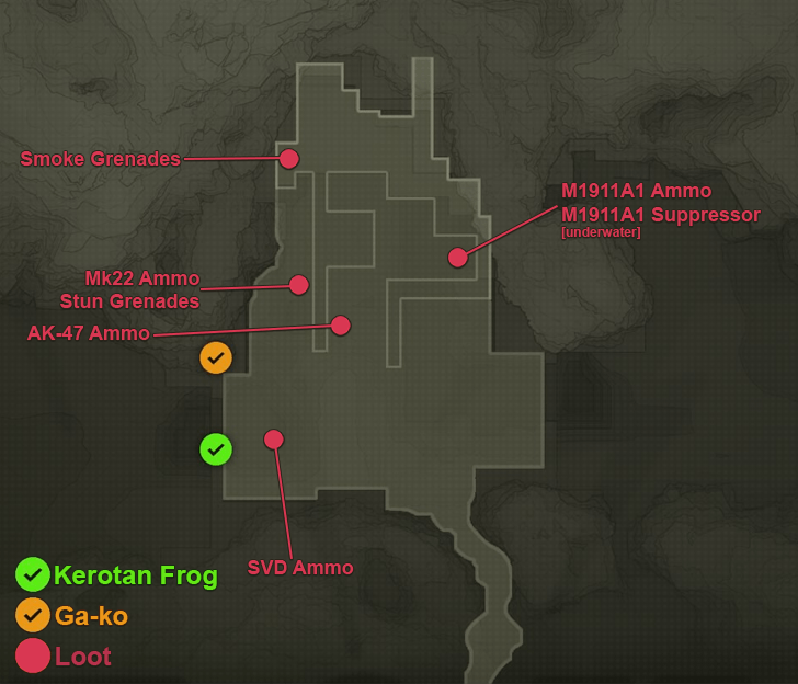 Ponizovje Warehouse: Exterior Loot Map