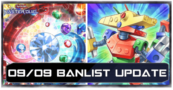 Master Duel - September 9 2025 Banlist Update