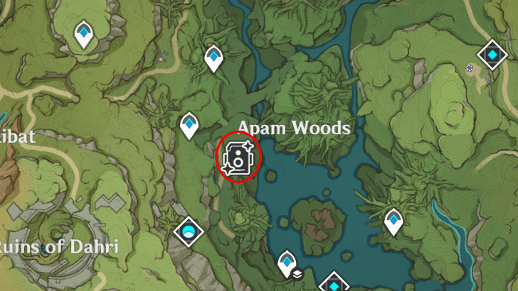 Genshin - Mementos of Teyvat Stage 6 Map Location